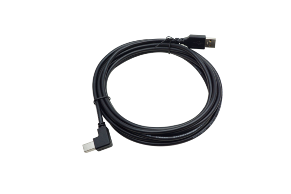 USB AM to BM Right-Angle Cable