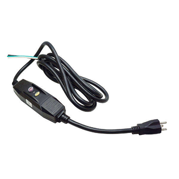 Power cord with protective device
